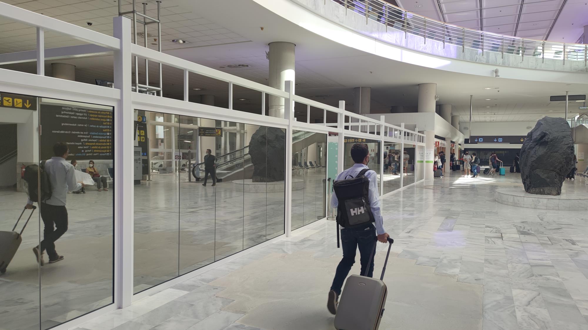 Zona de llegadas del aeropuerto de Lanzarote
