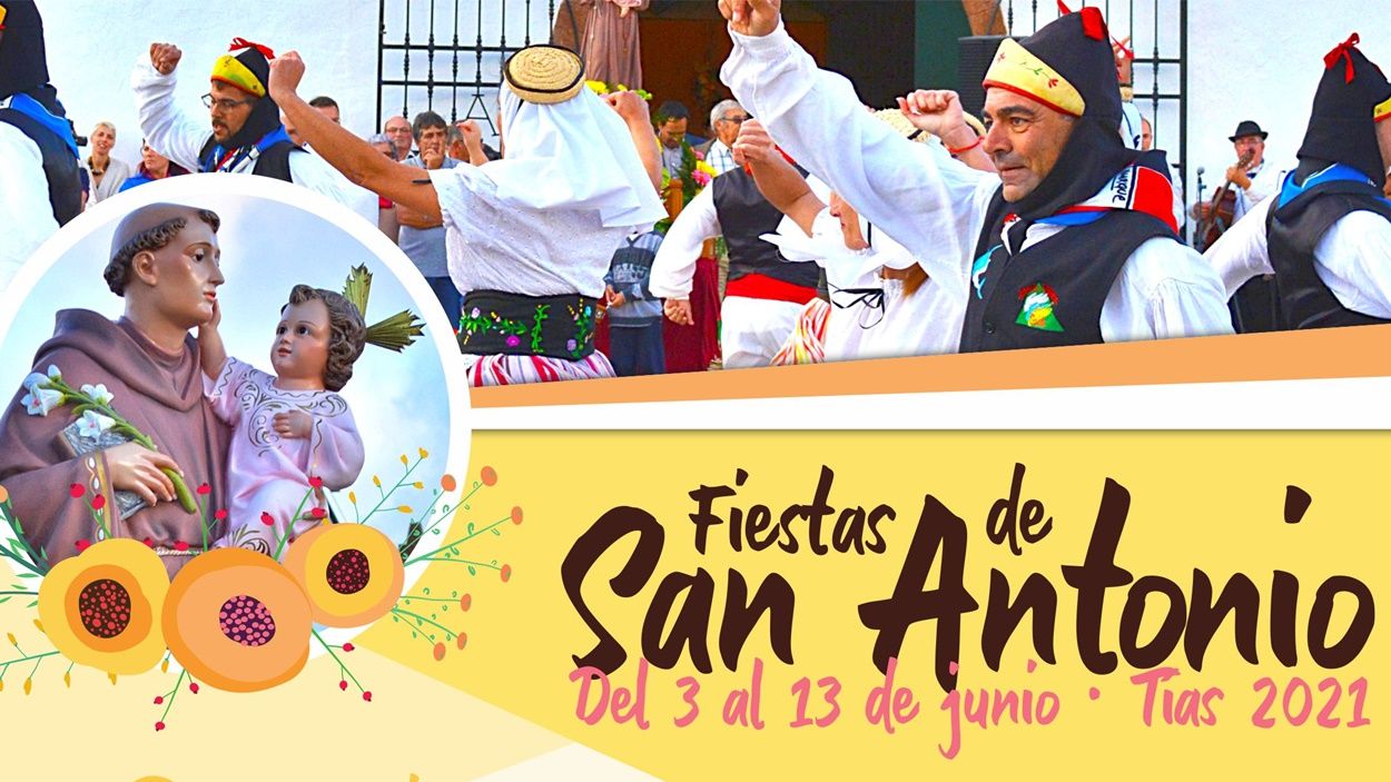 Cartel de las fiestas de San Antonio de Tías