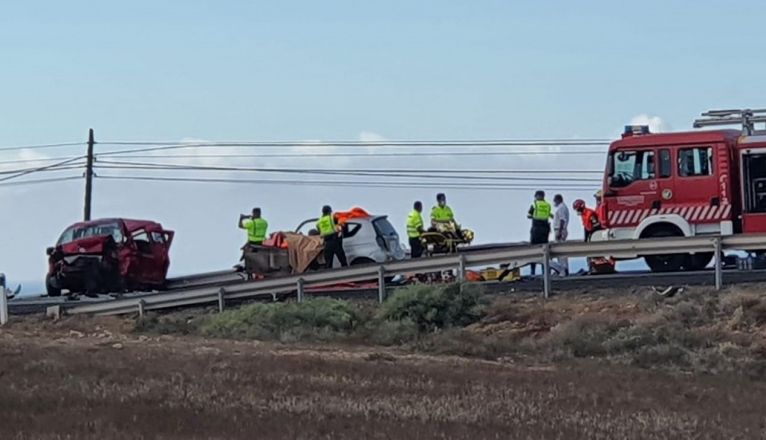 Accidente en el municipio de Tinajo Accidente en el municipio de Tinajo