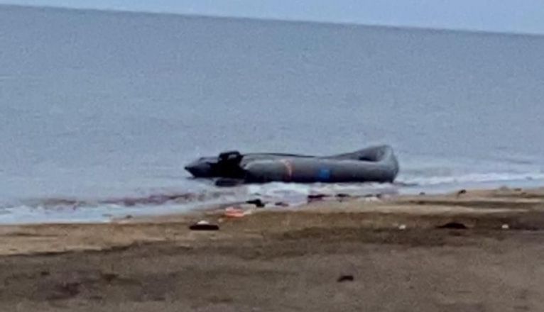 Zodiac que llegó a Playa Honda Zodiac que llegó a Playa Honda