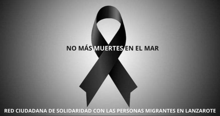 Cartel difundido por la Red Ciudadana de Solidaridad con las Personas Migrantes en Lanzarote
