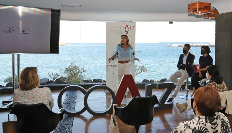 La presidenta del Cabildo, durante la presentación del ‘Proyecto +P’