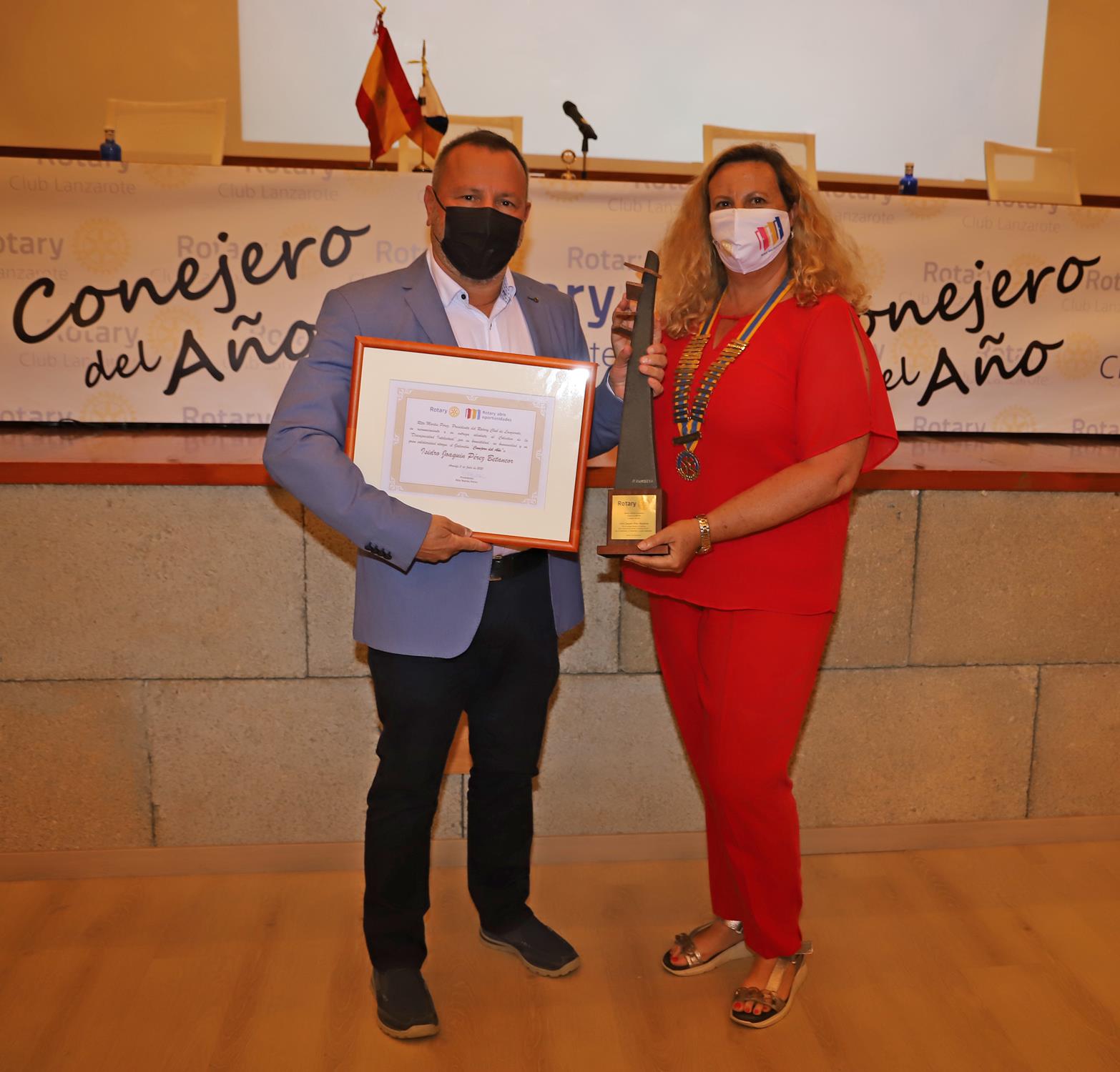 Quino Pérez elegido Conejero del Año por Rotary Club 