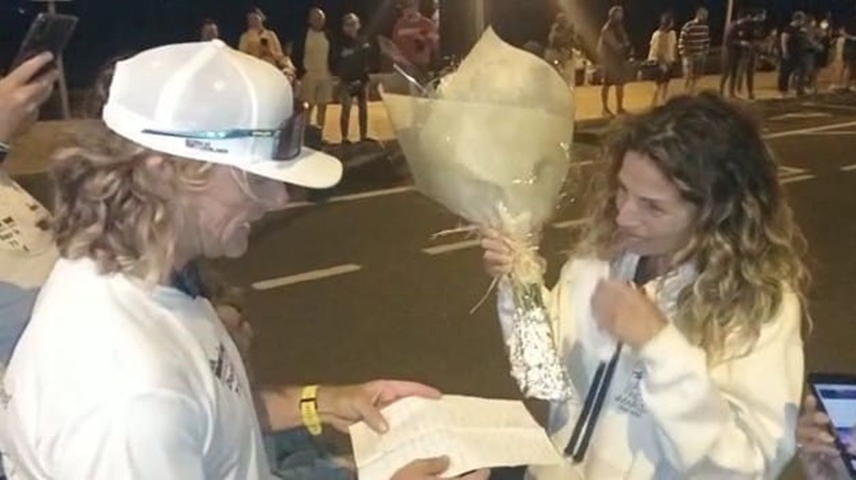 Pedida de matrimonio durante el Ironman Lanzarote