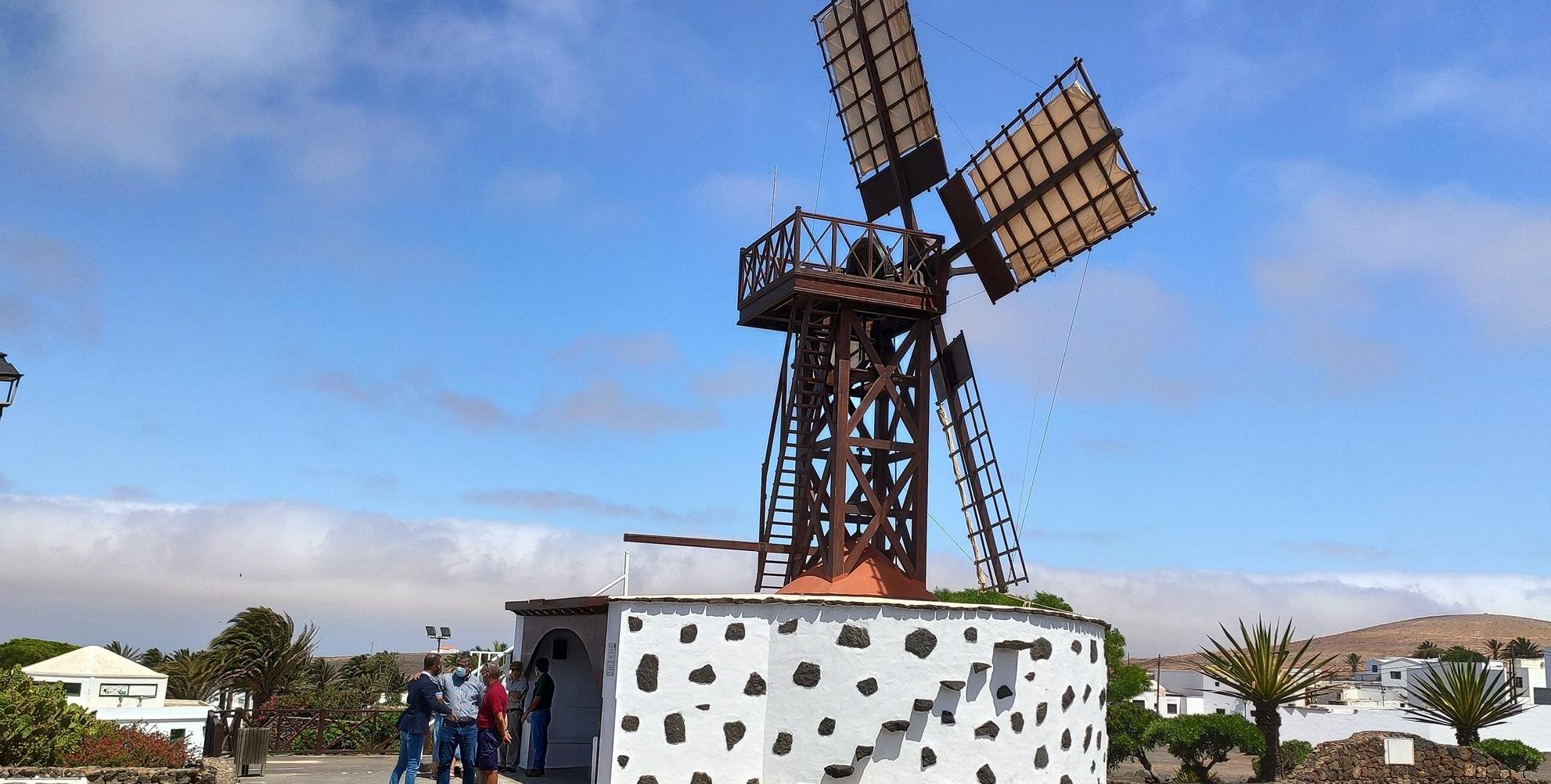 La molina de Teguise tras la restauración