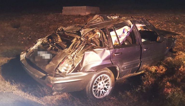 Herido un joven de 30 años tras volcar con su coche cerca de Montaña Blanca