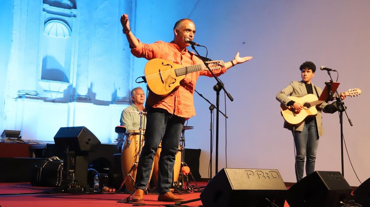 Yeray Rodríguez, en el Convento Santo Domingo de Teguise