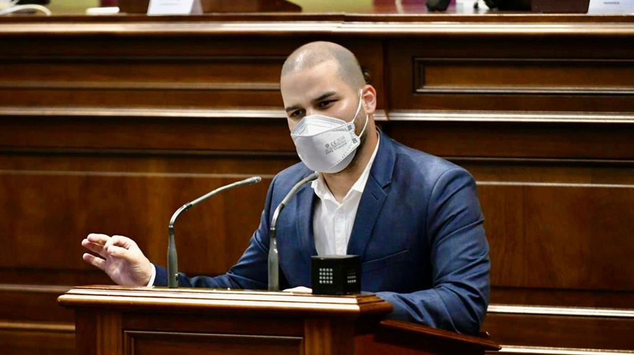 Jesús Machín Tavío, en el Parlamento