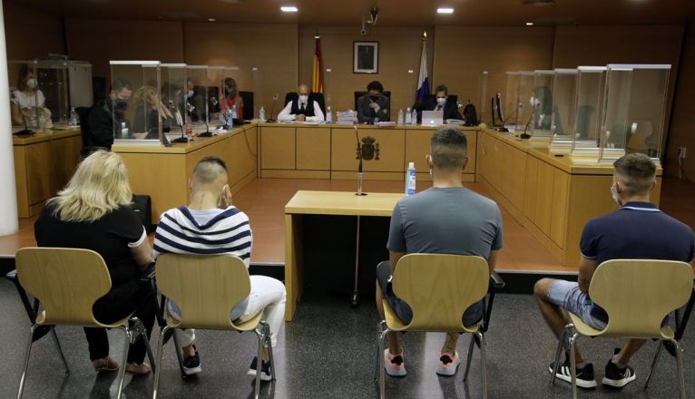 Vista de la sala, durante el juicio por intento de asesinato en una casa de Arrecife