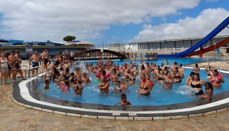 Imagen de la actividad de zumba que se realizó durante la fiesta Imagen de la actividad de zumba que se realizó durante la fiesta