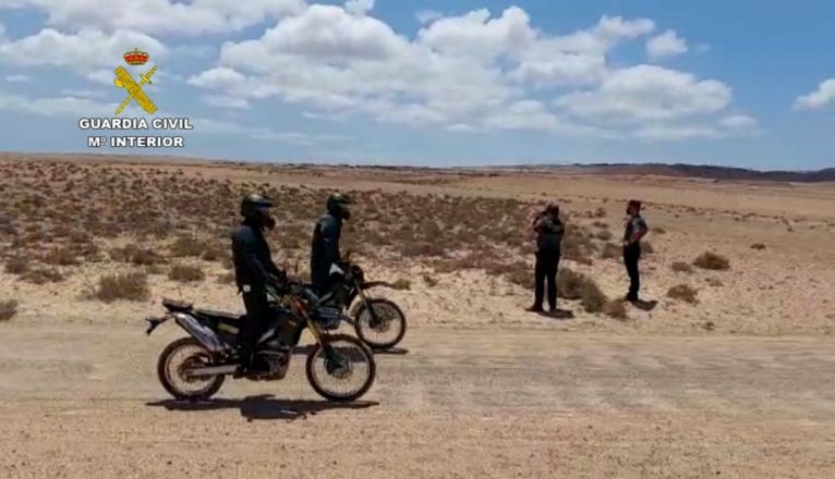 Controles de la Guardia Civil contra la extracción ilegal de áridos en Lanzarote Controles de la Guardia Civil contra la extracción ilegal de áridos en Lanzarote