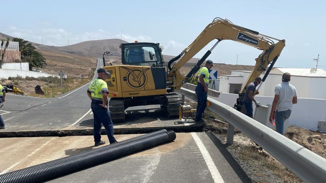 Obras en el municipio de Tías