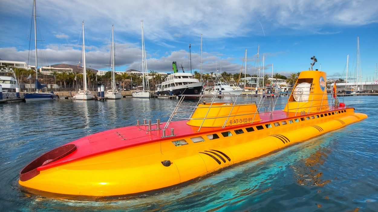 El submarino de Submarine Safaris, en Puerto Calero