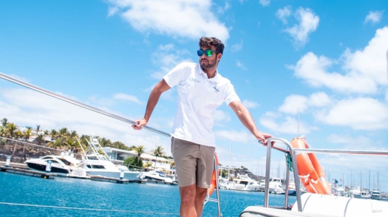 Lorenzo Duarte, uno de los tripulantes del barco que localizó uno de los cadáveres de la patera que naufragó