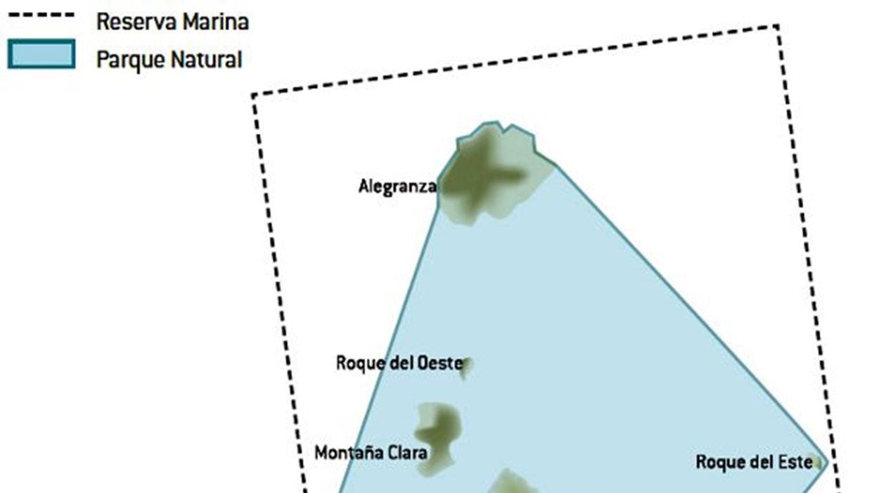 Mapa del Parque Natural del Archipiélago Chinijo