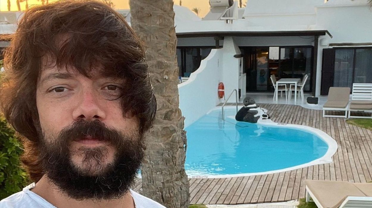 El actor Álvaro Morte, en Lanzarote