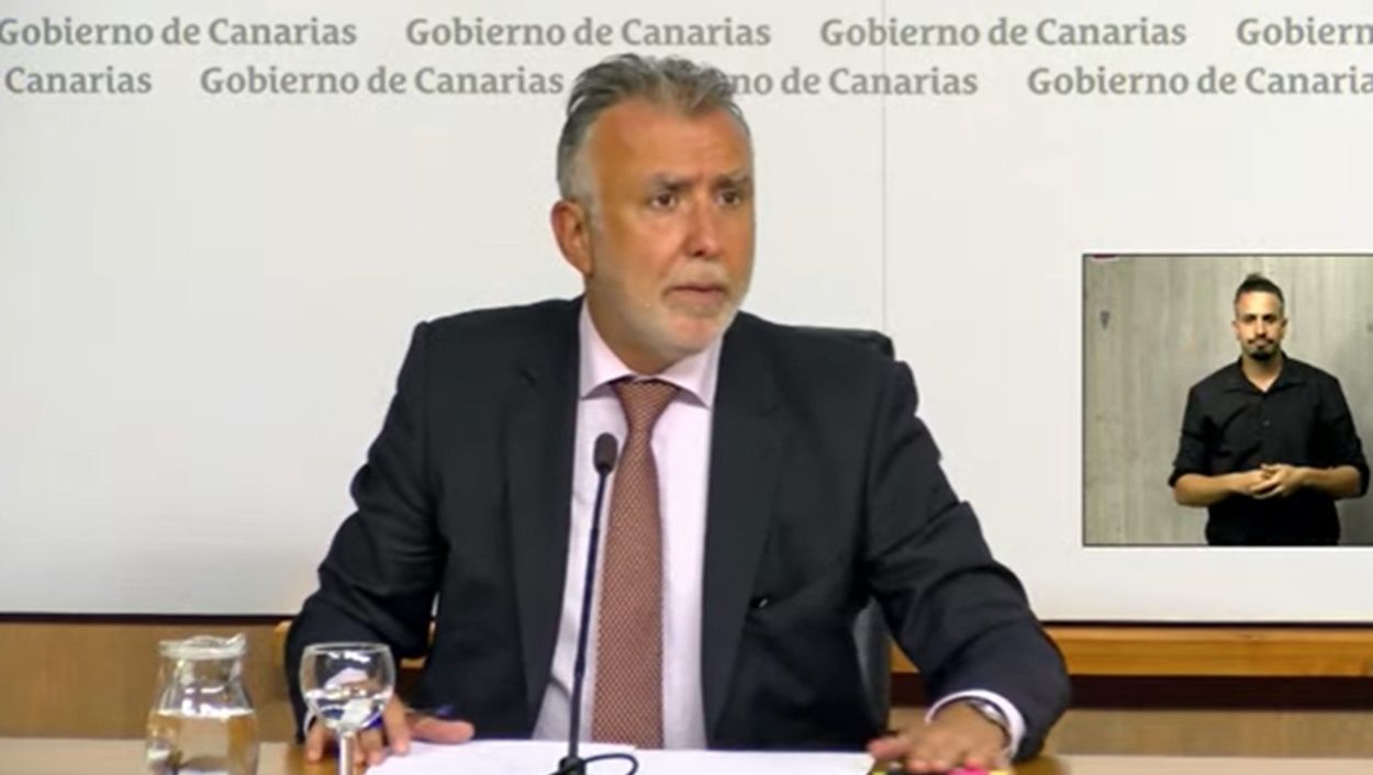 El presidente del Gobierno de Canarias, Ángel Víctor Torres