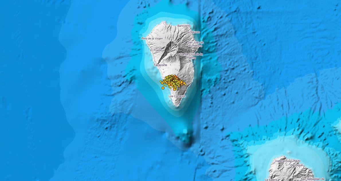 Más de 70 terremotos se registran durante la noche en La Palma