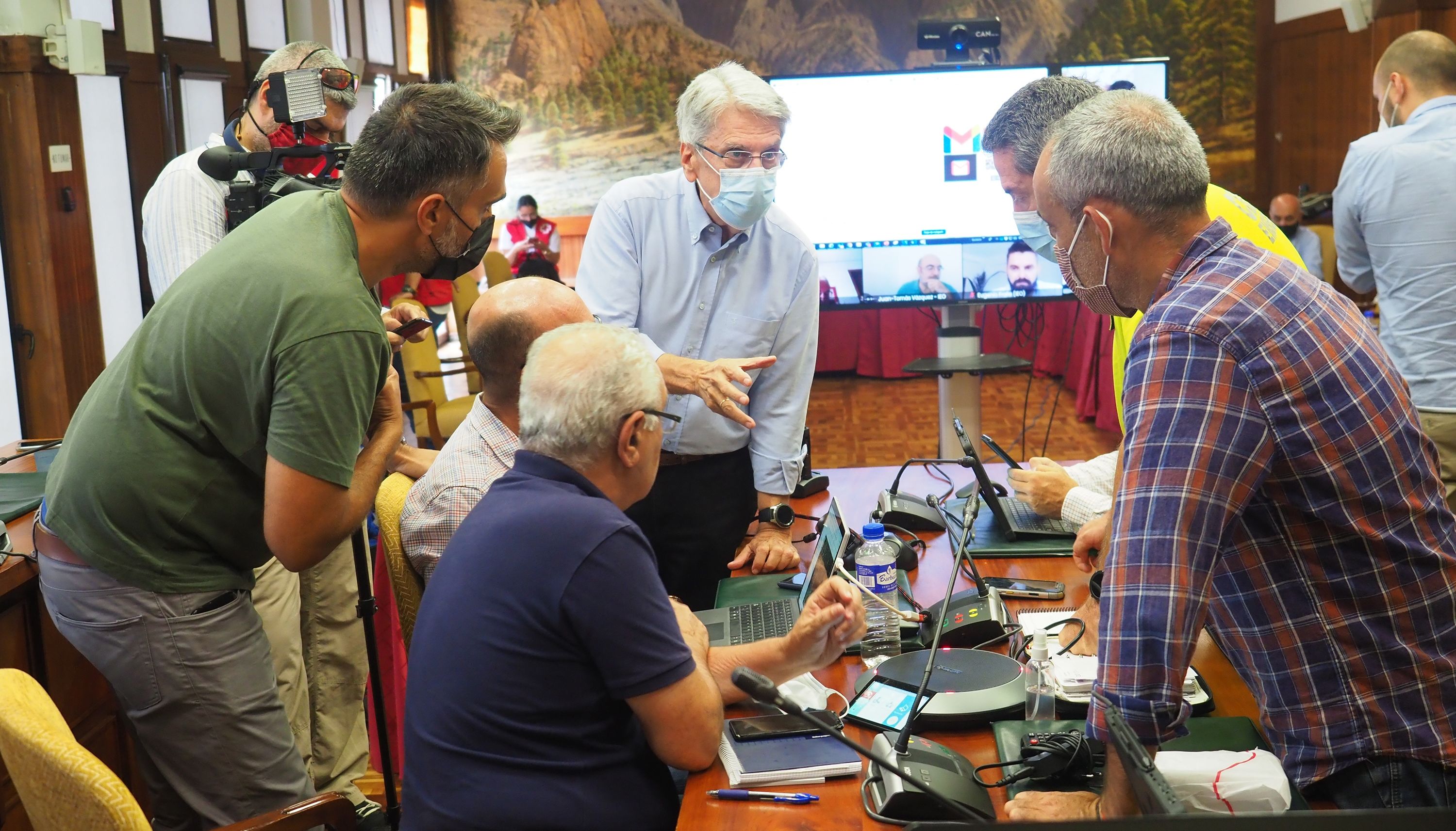 Reunión del comité director del PEVOLCA