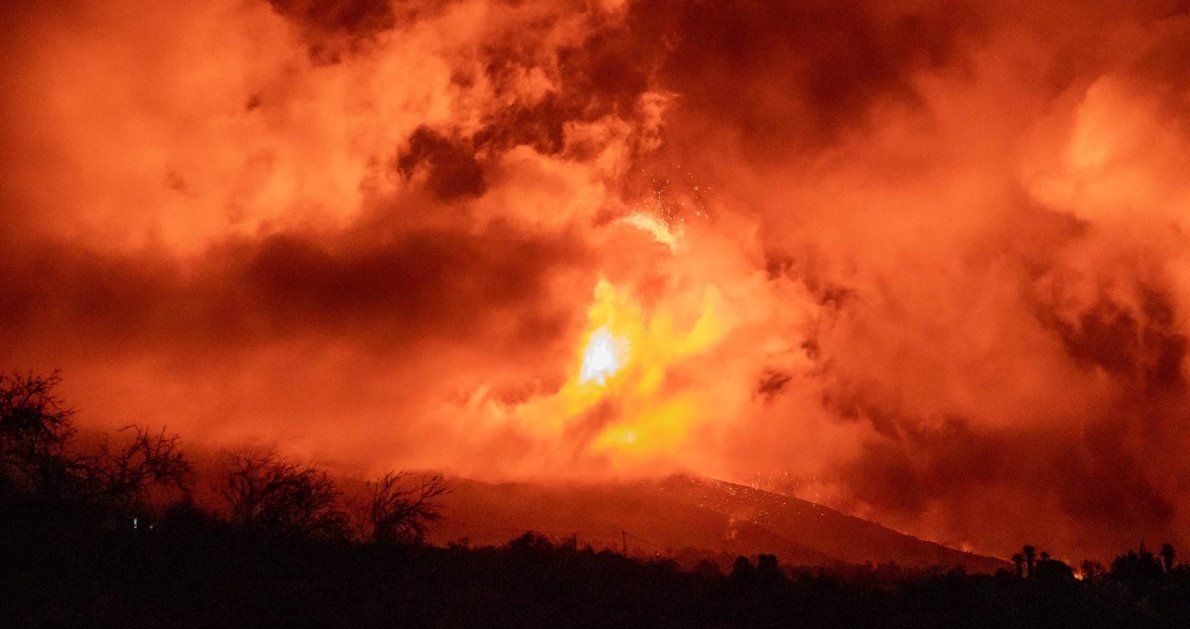 Imagen del volcán de La Palma Foto: Europa Press