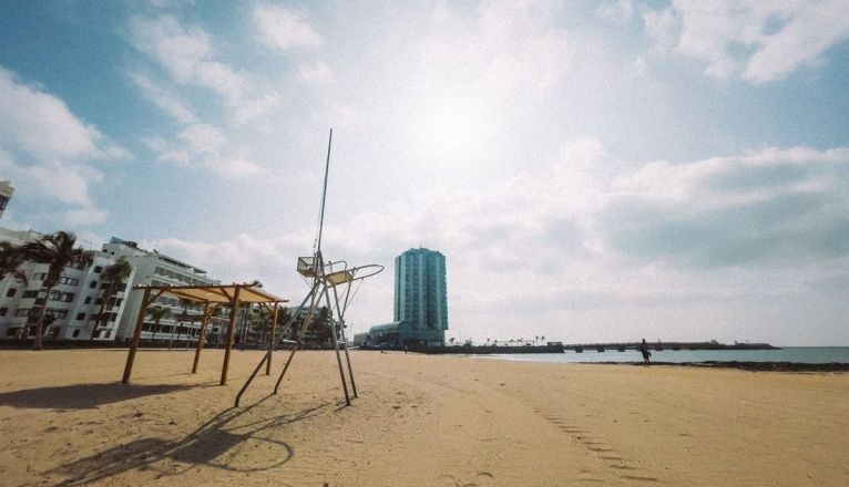 Imagen del puesto de Socorrismo de la playa de El Reducto Imagen del puesto de Socorrismo de la playa de El Reducto