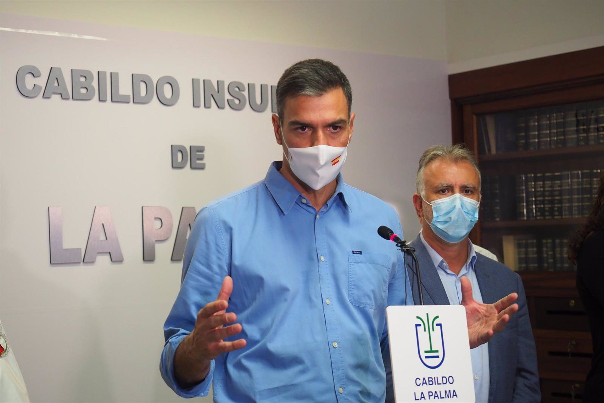 Visita del presidente del Gobierno a La Palma