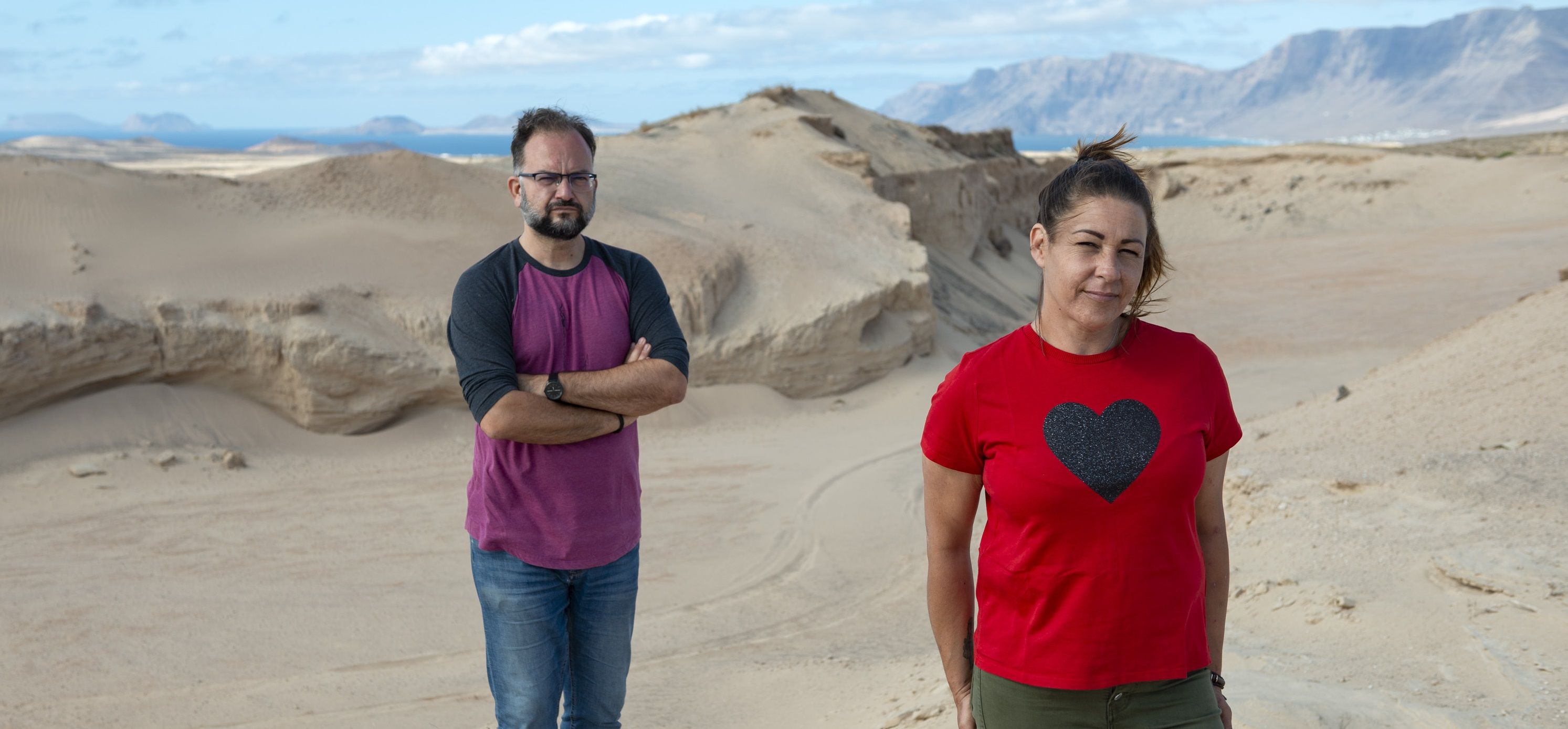 Los consejeros de Podemos, en el área del Parque Natural del Archipiélago Chinijo