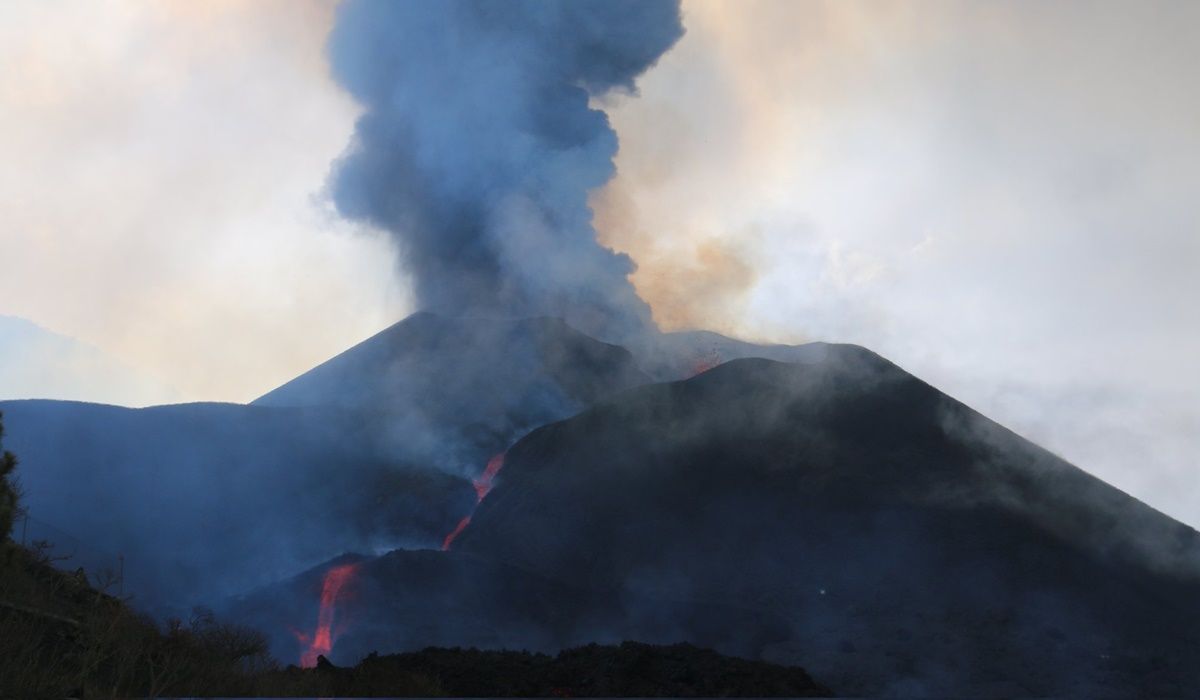 Volcán en Cumbre Vieja