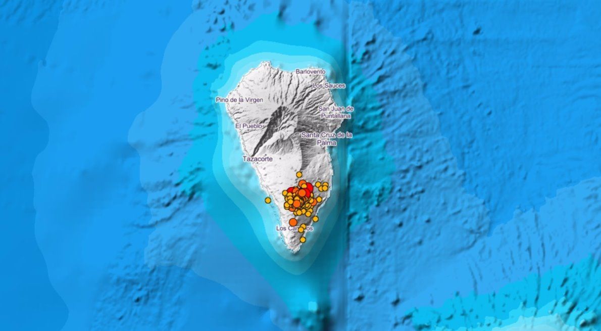 Un terremoto de 4,3 se deja sentir en todos los municipios de La Palma durante la noche