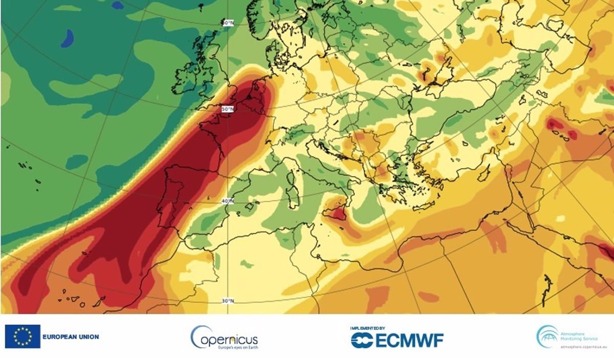 Emisiones del volcán de La Palma en Europa y el Caribe monitorizadas por Copernicus