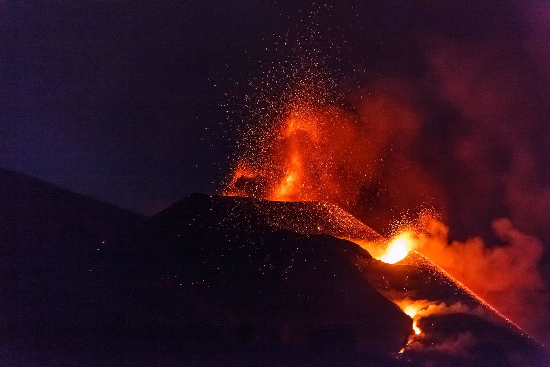 Imagen del volcán de La Palma