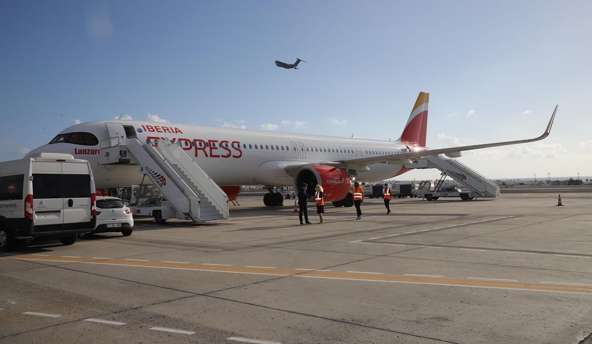 Avión Lanzarote de Iberia Exress