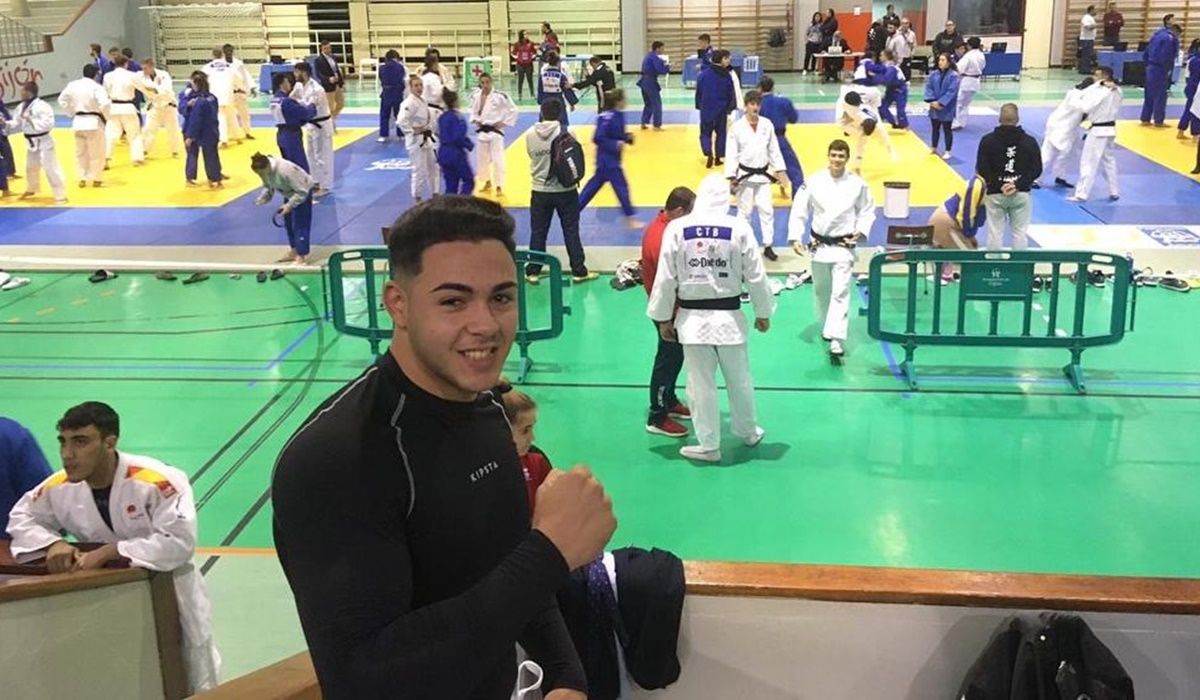 El judoka Daniel Torres, en una de las competiciones