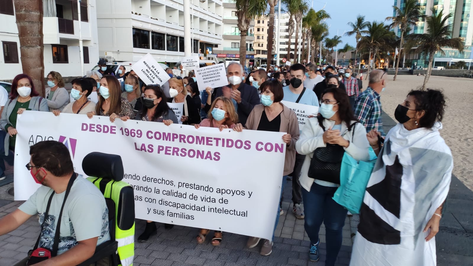 Manifestación de Adislan