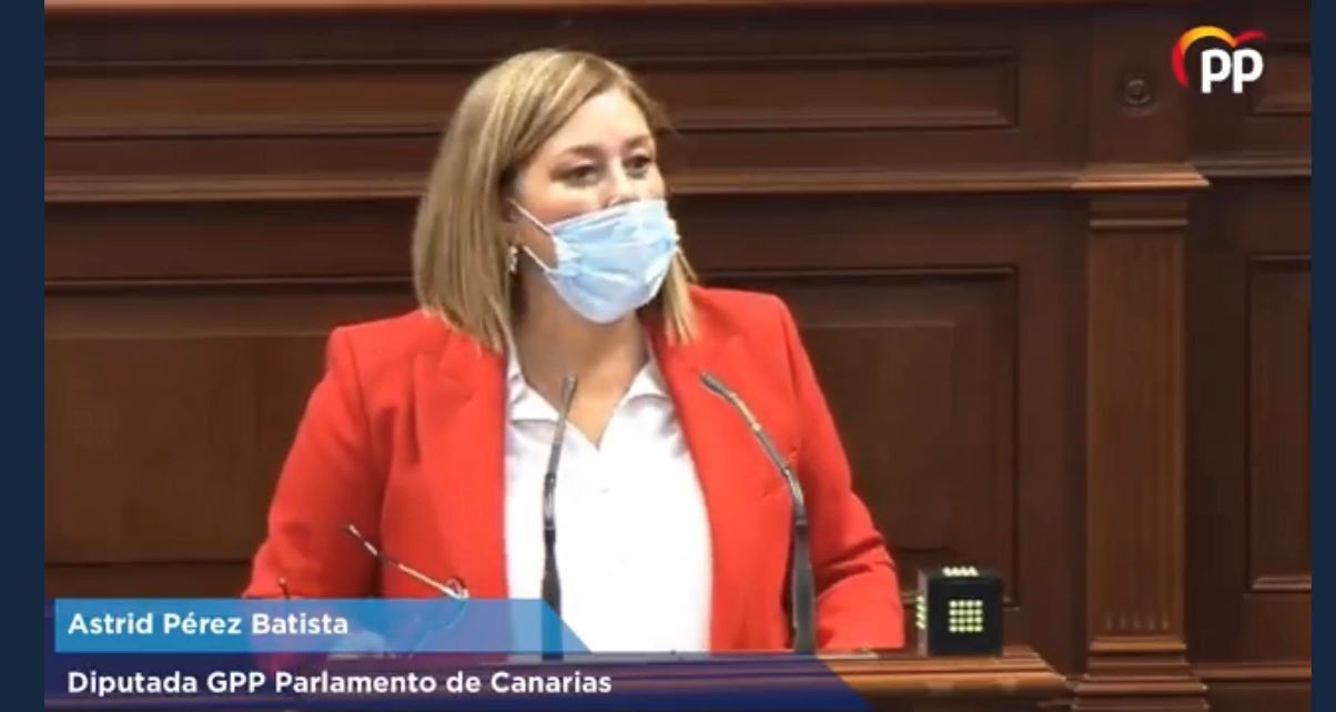 Ástrid Pérez, diputada del PP Ástrid Pérez, diputada del PP