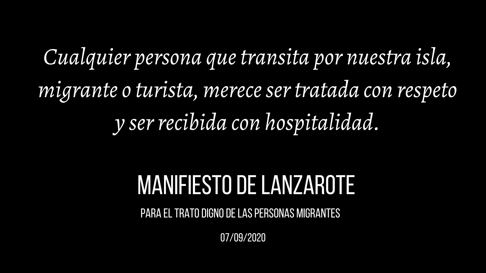 Red ciudadana de soloidaridad con las personas migrantes en Lanzarote