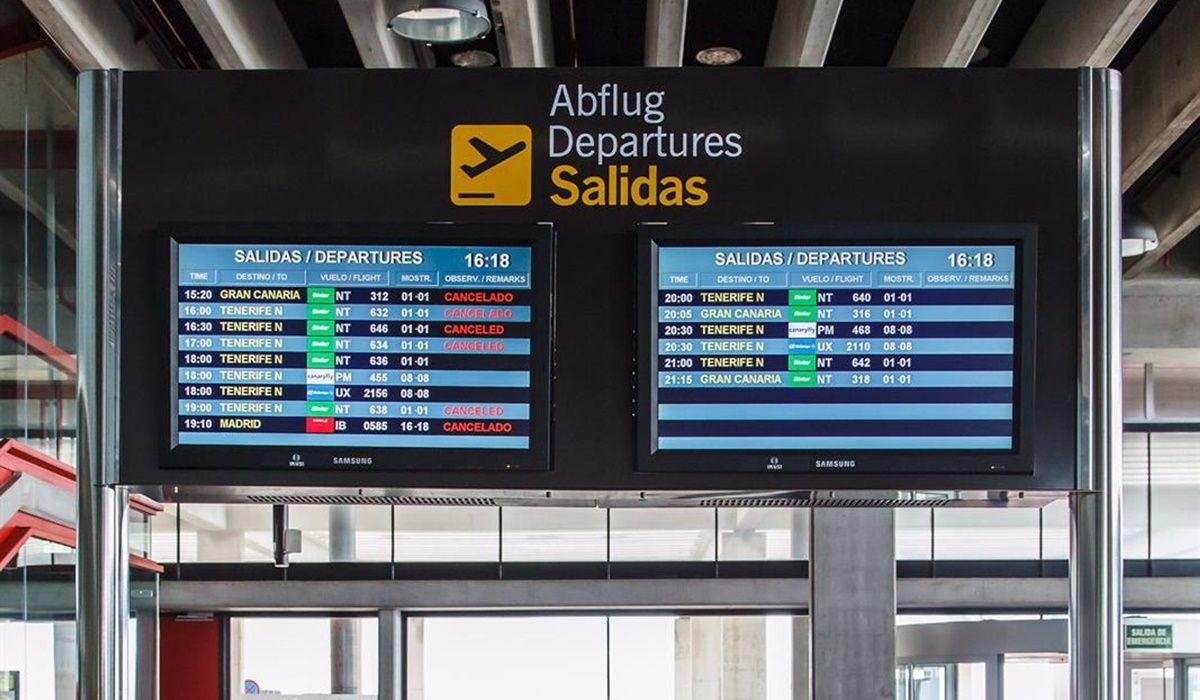 Vuelos cancelados en el aeropuerto de La Palma | Foto: EuropaPress