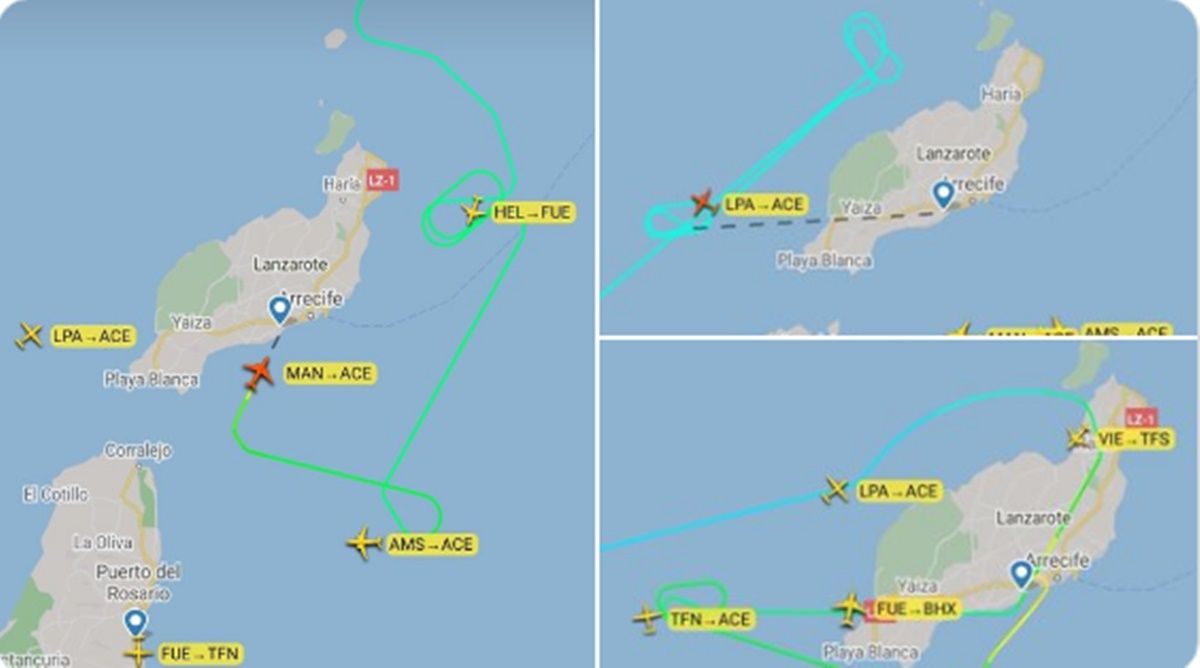 Imagen de vuelos retrasados en Lanzarote