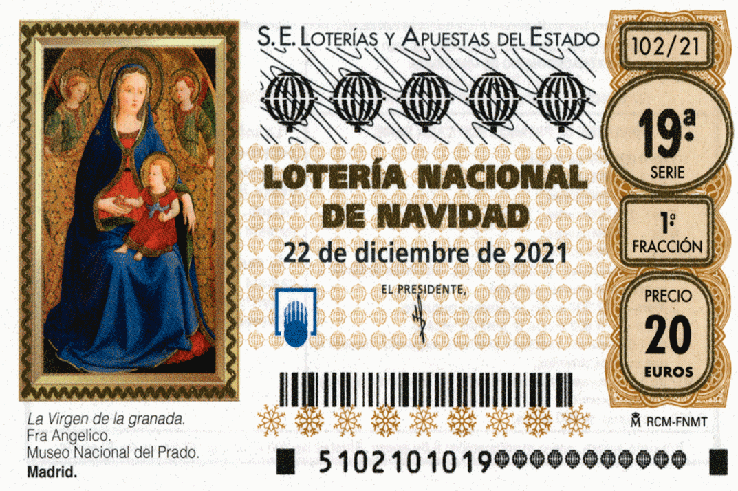 Décimo de Lotería de Navidad
