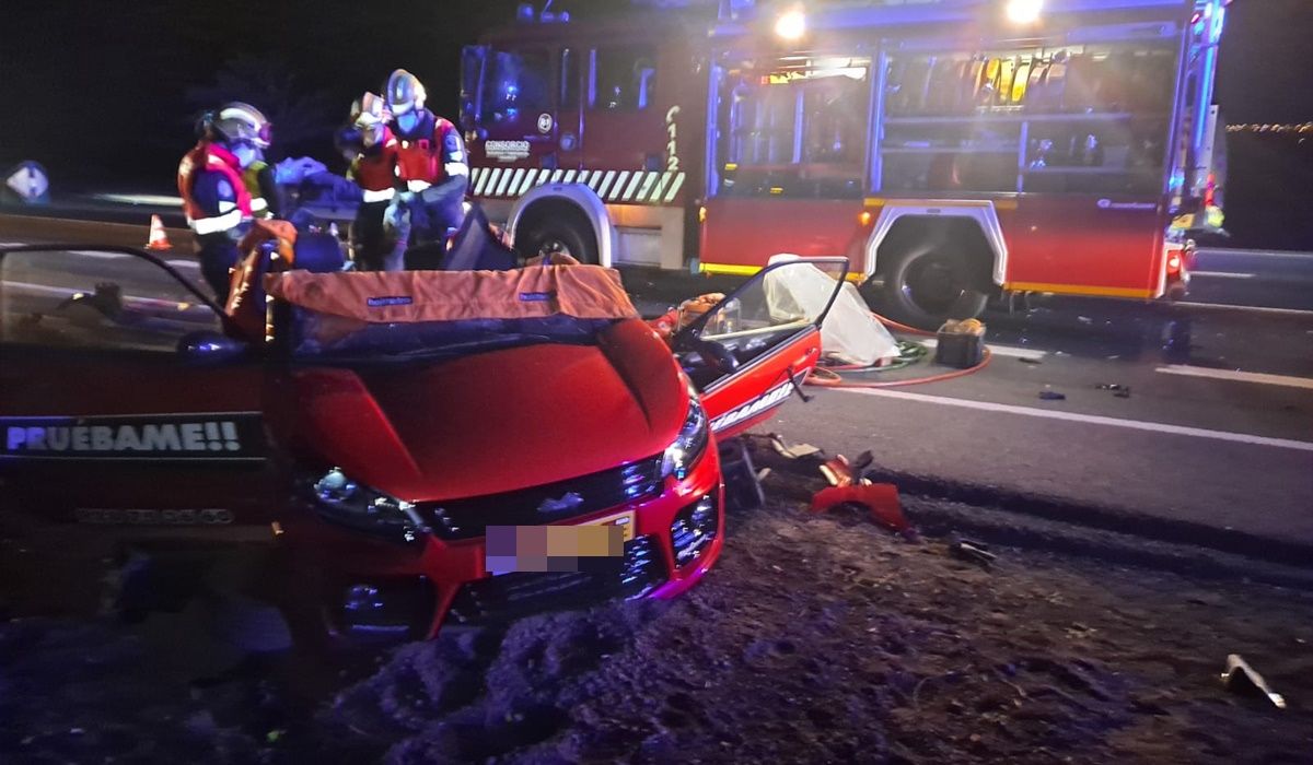 Accidente a la altura de Tías