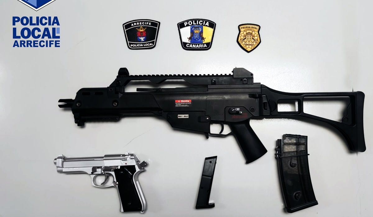 La Policía Local  incauta las armas de airsoft