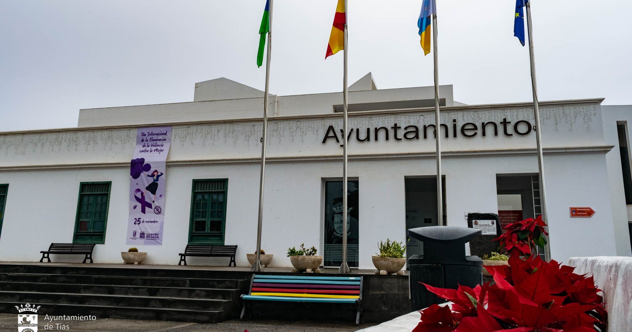 Fachada del Ayuntamiento de Tías en una imagen de archivo.