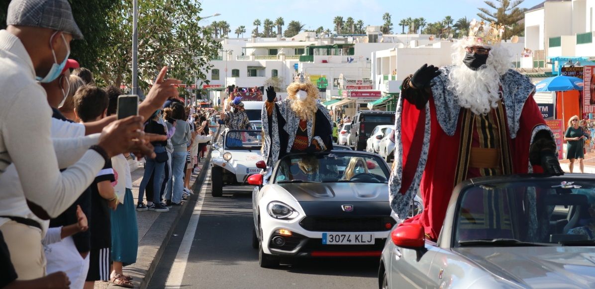 Los Reyes Magos en Playa Blanca