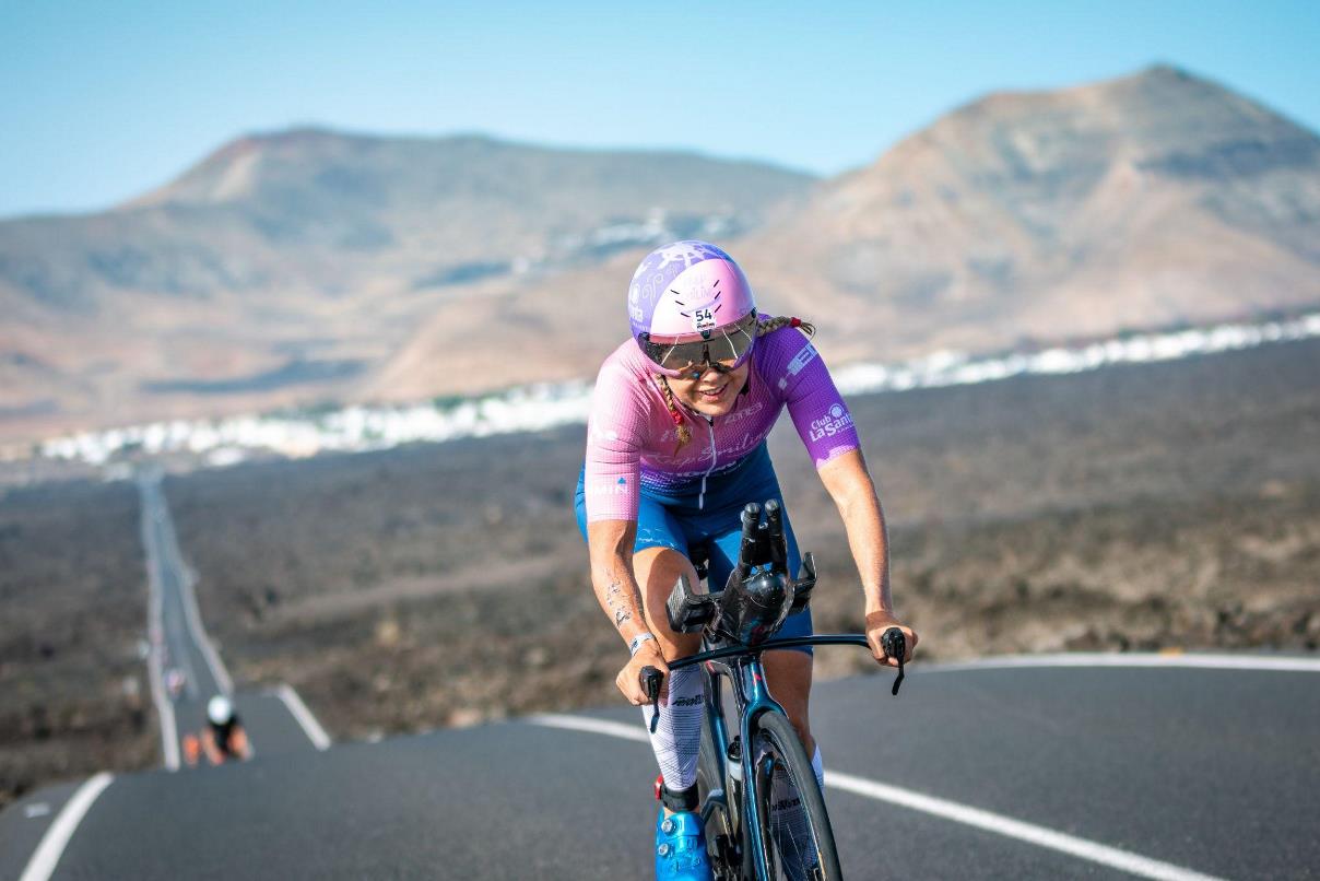 Ciclista en Lanzarote