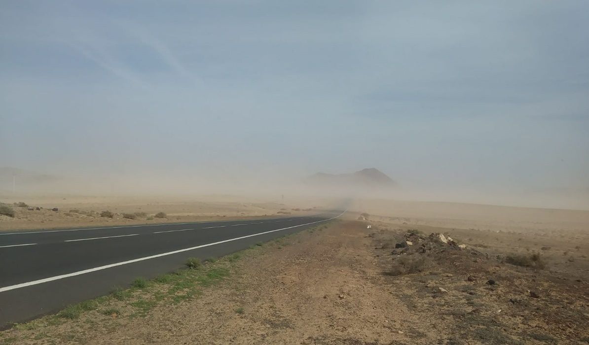 Imagen de la calima a la altura de Soo