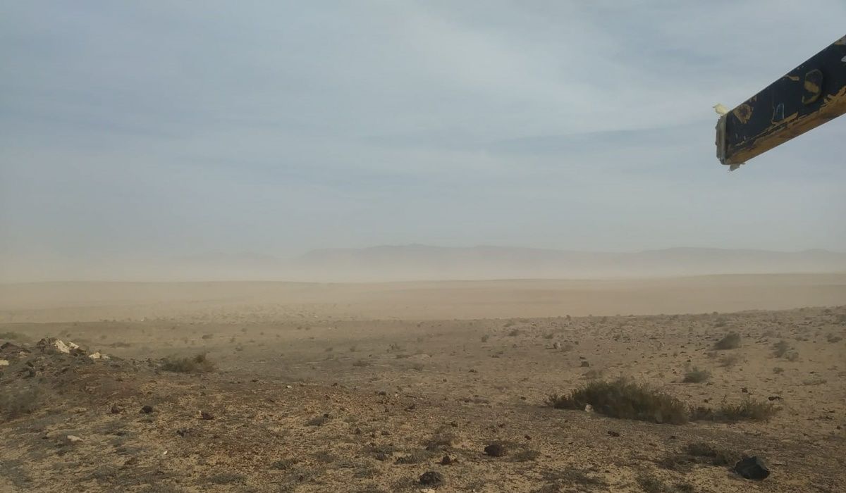 Viento y calima en Soo