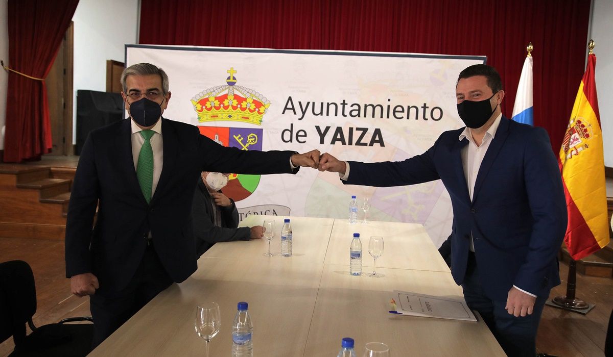 Visita de Román Rodríguez a Yaiza