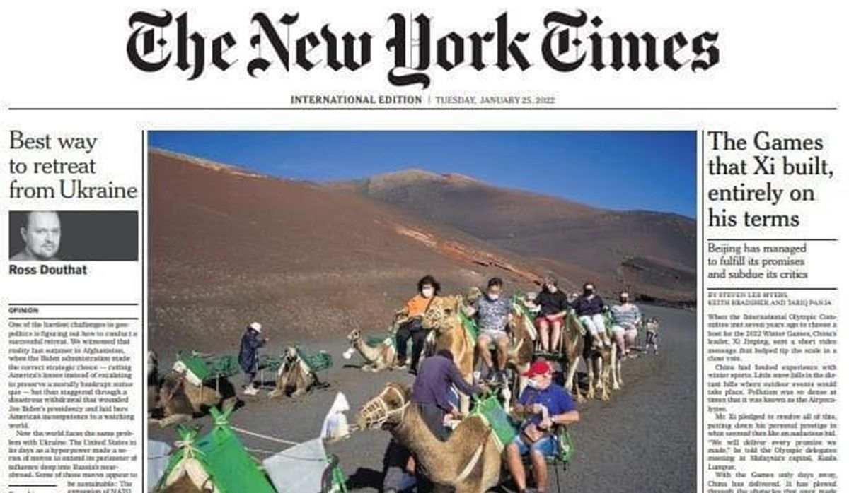 El New York Times saca Lanzarote en su portada