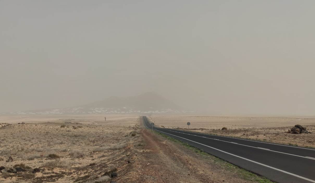 Lanzarote en aviso amarillo por calima Foto:La Voz