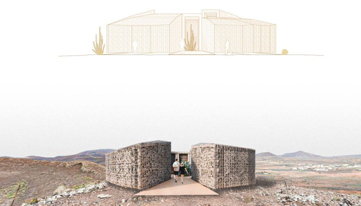 Huella y Origen, proyecto ganador de Lanzarote en el concurso de concurso de ideas arquitectónicas para la futura red de Centros de Experiencia e Interpretación de Canarias